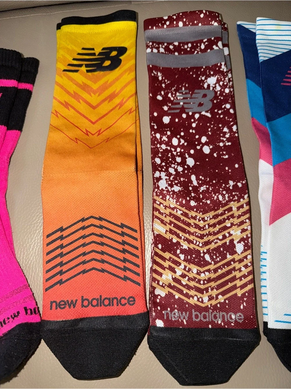 6prs NEW BALANCE/NB Track & Field Meet Crew Socks Limited Edition Women One Size